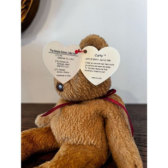 Curly TY Beanie Baby - Picture 4 of 7